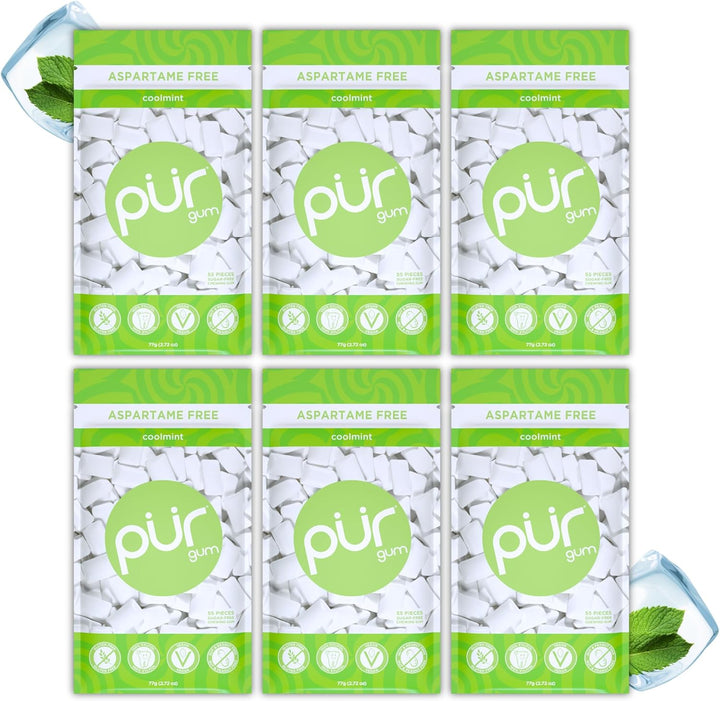 | Sugar Free Chewing Gum | Made with Xylitol | Vegan, Aspartame Free, Gluten Free & Keto Friendly | Natural Cinnamon Flavoured Gum, 55 Pieces (Pack of 3)