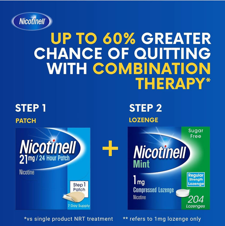 Nicotine 7Mg Patch (Pack of 7), Nicotine Patches, Stop Smoking Aid, 24H Craving Control, Step 3 for Light Smokers, Quit Smoking Aid