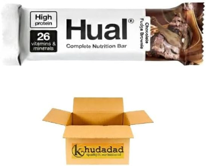 Huuel Complete Nutrition Bar Variety Pack 55G – 4 Random Flavours | High Protein & Low Sugar (4X, 4 Flavours (Chocolate Chip Cookie Dough,Chocolate Caramel, Dark Chocolate Raspberry, Fudge Brownie))