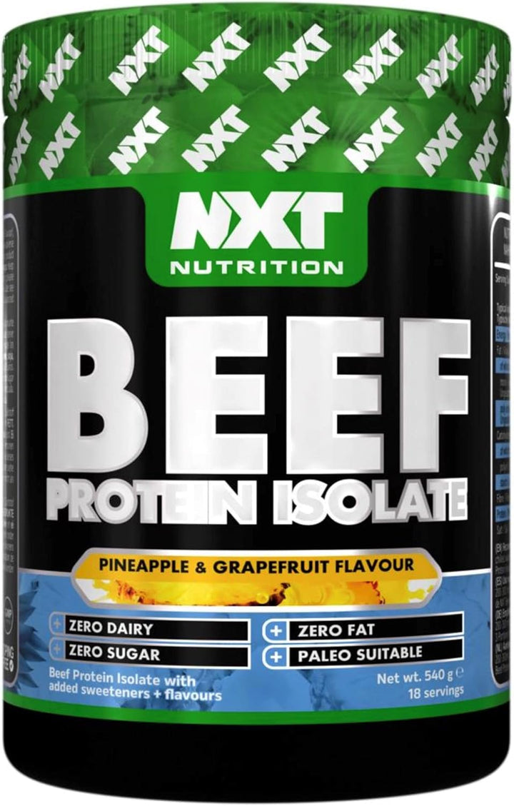 NXT Beef Protein Isolate 540G - High Protein Powder in Natural Amino Acids - Paleo, Keto Friendly - Dairy and Gluten Free | 540G (Pineapple)