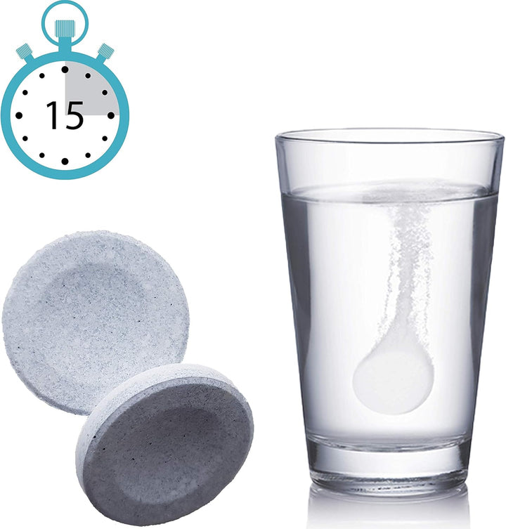 Retainer Cleaner Tablets - 120 Tablets 4 Months Supply - Fresh, Brite and Stain-Free Retainer Cleaning Tablets, Aligner, Gum Shield, Mouth Guard, Denture Cleaners - Dentasheen