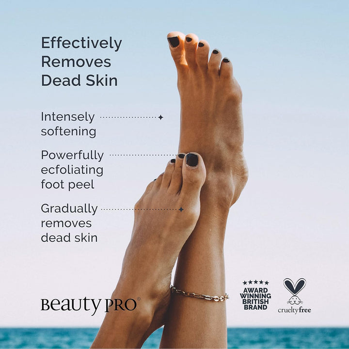 Foot & Callus Peel Mask Exfoliating Socks for Cracked Heels & Dead Skin Vegan Foot Care for Soft, Smooth Feet Multi Award Winning Brand