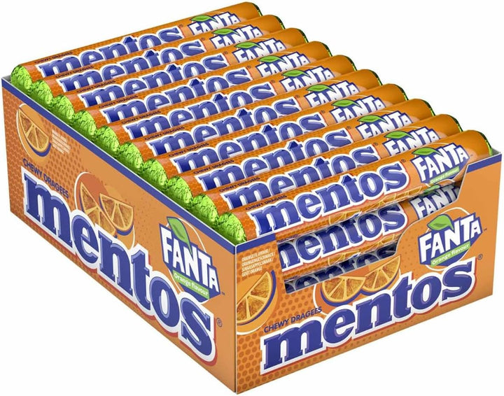 Soft Mints, Mint Chewy Party Sweets with Natural Colours, Suitable for Vegetarians - 40 Rolls