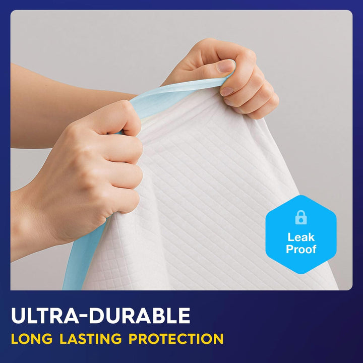 30 X  Incontinence Bed Pads 90 X 60Cm | Adhesive Strips | Large Disposable Incontinence Pads | Super Absorbency Incontinence Bed Sheets for Adults, Children & Babies | 1,200ML Capacity