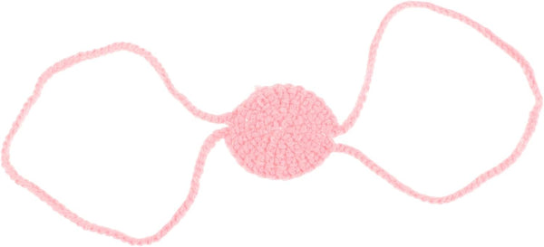 Soft Knit Nose Warmer Mask for Women and Boys and Girls Warm Crochet Nose Cover Shield for Winter Outdoor Activities and Skiing Cold Weather Protection in Pink