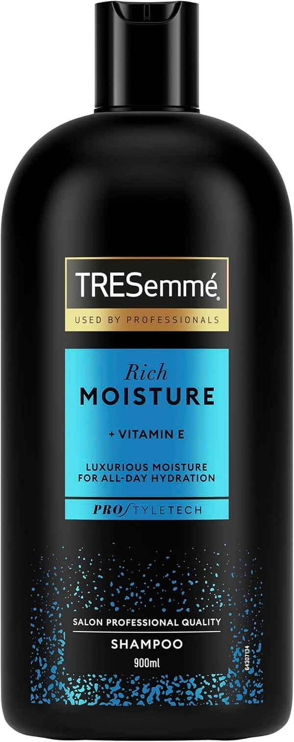 Rich Moisture Shampoo - with Vitamin E, Amino Acids & Ceramide for Deep Hydration, Softness, Damage Repair & All-Day Moisture – Ideal for Dry, Damaged Hair 900Ml