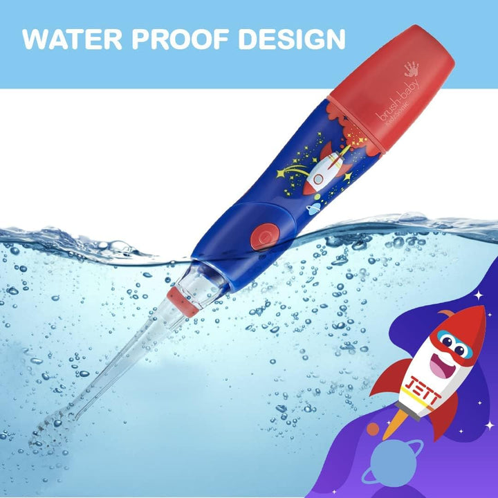 - Rocket Kidzsonic Kids Electric Toothbrush, 3+ Years - Deepclean Bristles, Suction Base - Fun Design with Flashing Disco Lights - 2 X Replacement Heads & 1 X AAA Battery
