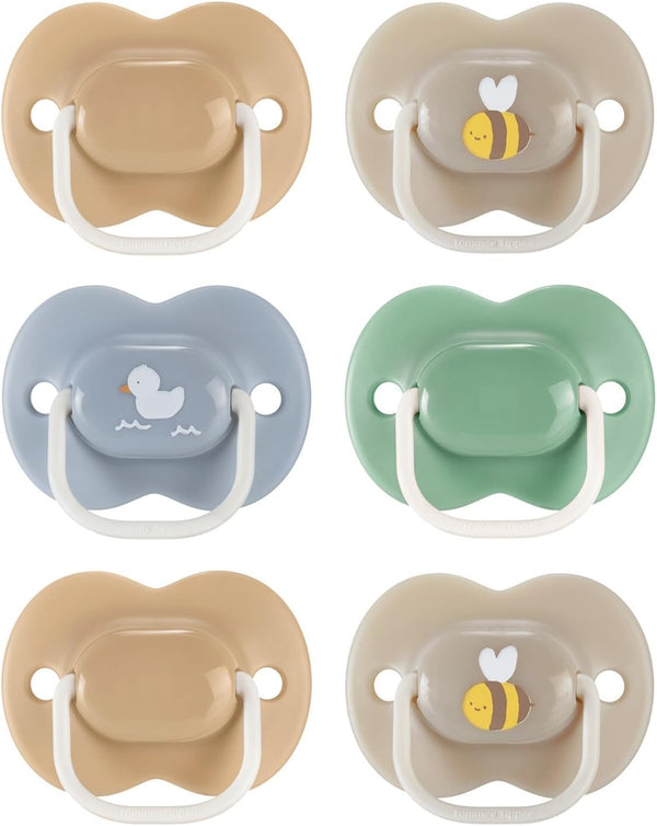 Anytime Soothers, 18-36M, 6 Pack, Symmetrical Teat Sits Anyway Up, Bpa-Free Silicone Dummy, Orthodontic Design
