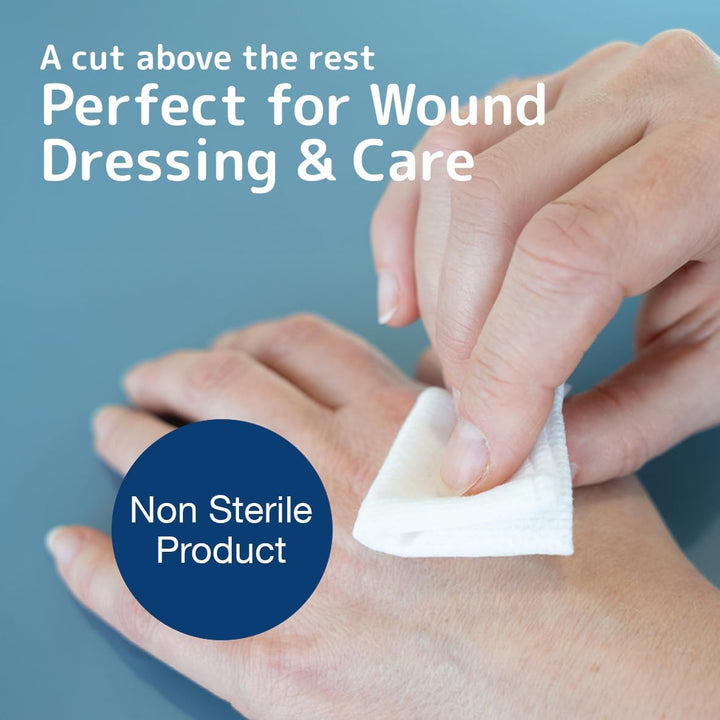 Gauze Pads, 100 Pack, 10X10Cm Wound Dressings, Non-Sterile, Soft Absorbent Gauze for Wound Dressing, Non-Adhesive Dressings for Wounds
