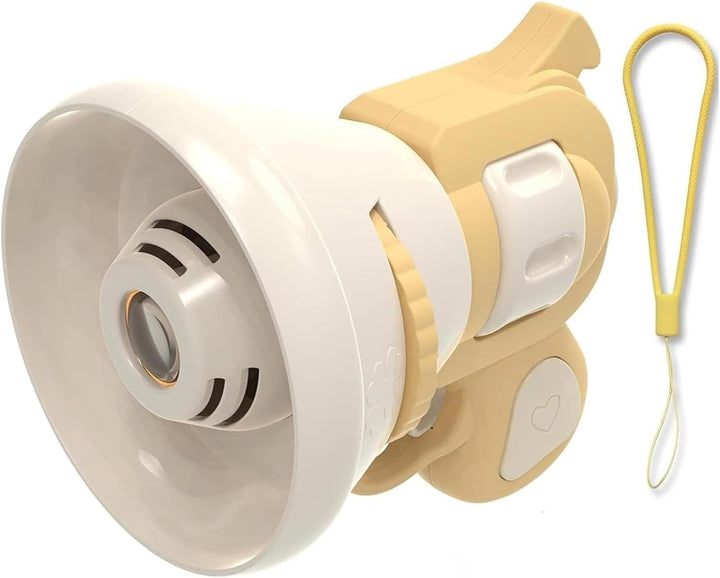 Hilarious Costume Projector & Voice Changer Speaker, Scream Voice Changer, Ghosts Face Voices Changers, Handheld Projector Bag Charm, for Both Adults and Children (Yellow*3)