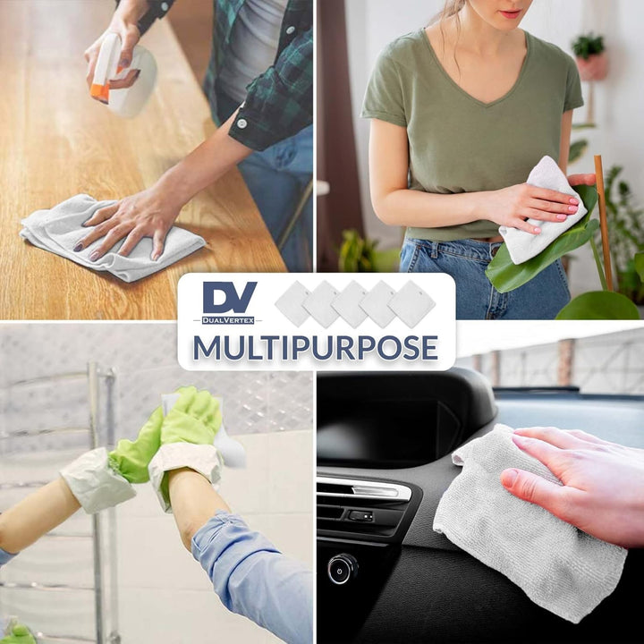 30 Bamboo Reusable Baby Wipes - Face Cloth - Makeup Remover Cloth from Natural Thread for Face & Hand with 2In1 Laundry Bag/Carrying Bag