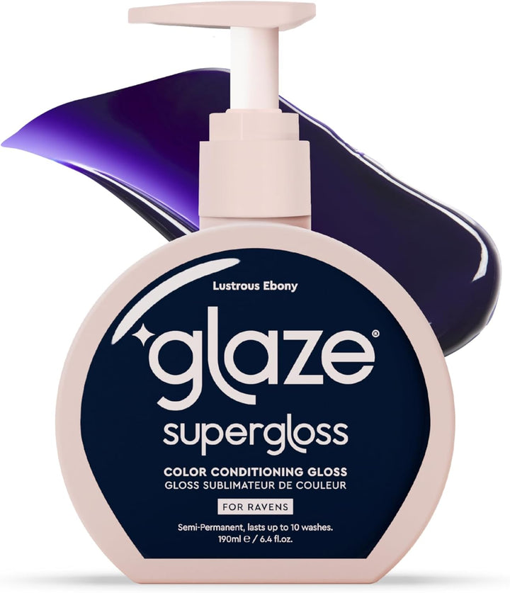Supergloss Color Conditioning Gloss – Hydrating Semi-Permanent Color Hair Gloss & Shine Boost – Color Depositing Mask - Vegan, Cruelty-Free – 190Ml - Chocolate Gleam - Warm Medium Dark Brown