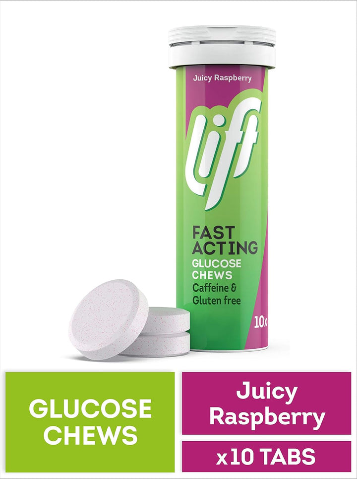 Fast-Acting Glucose Chewable Energy Tablets, Mixed Berry, 6 Pack of 10-Tablet Tubes