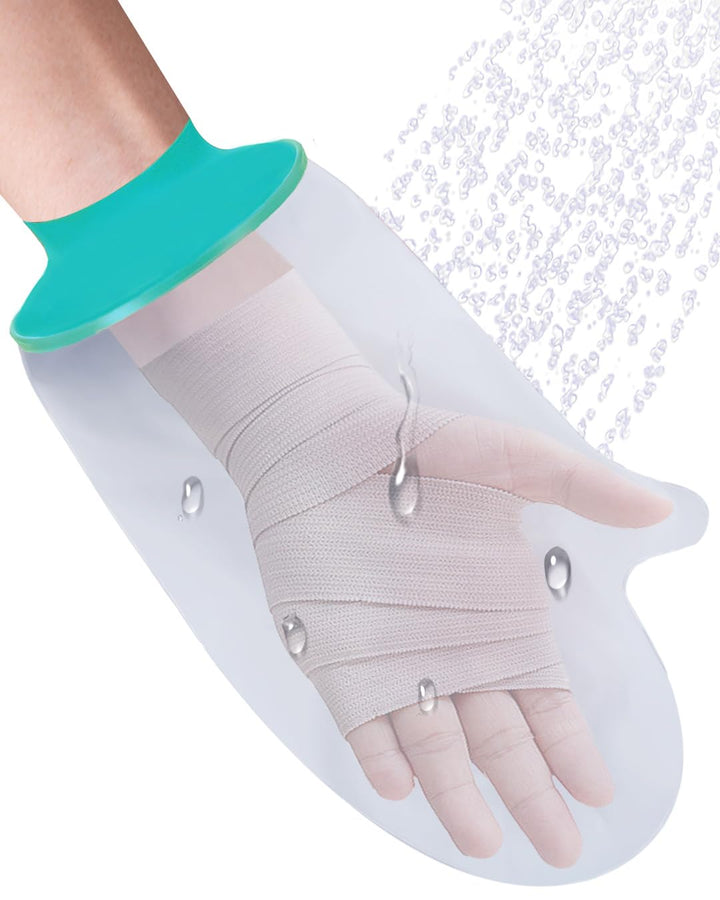 Hand Cast Cover, Waterproof Hand Cover for Shower after Surgery, Soft Comfortable Cast Protectors for Wrist, Finger, Reusable Plaster Cast Bag for Bandages, Dressings, Wound Care Supplies