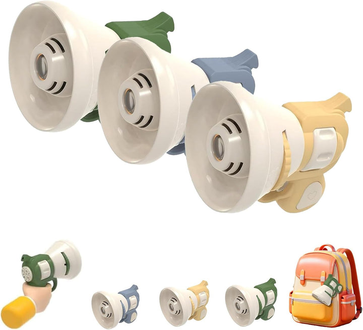 Hilarious Costume Projector & Voice Changer Speaker, Scream Voice Changer, Funny Transformation Projector Speaker, Audio Recording Function, Handheld Projectors Bag Charm (Blue)