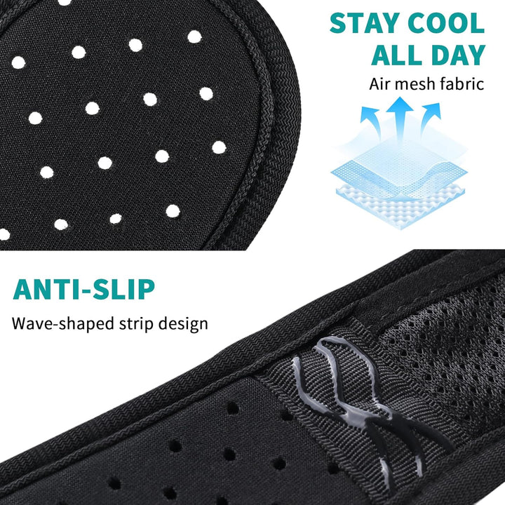 Hernia Belt Truss for Men and Women Left or Right Side Supportive Groin Pain with Removable Compression Pads for Pre or Post-Surgical, Femoral, Comfortable Adjustable (Black, L)