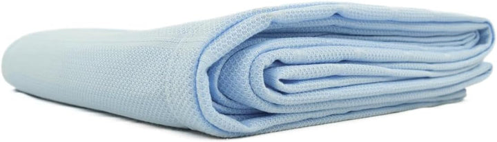 Heavyweight Thermal Throw Blanket Blue Single Bed 180Cmx210Cm as Used by Hospitals