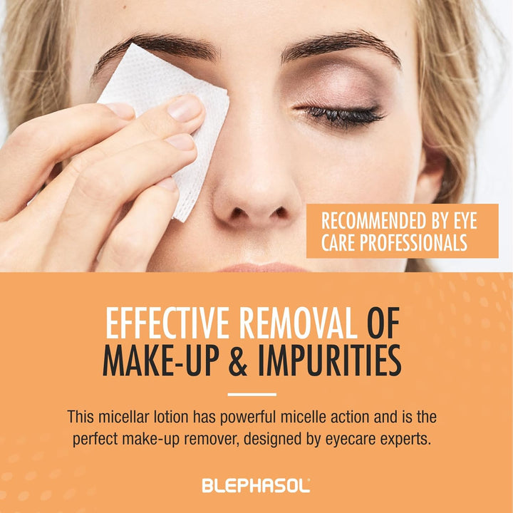 Micellar Eyelid Cleansing Lotion | Effective and Gentle Cleansing for Make-Up Removal, Inflamed and Sensitive Eyelids | Soap & Alcohol-Free | 100Ml