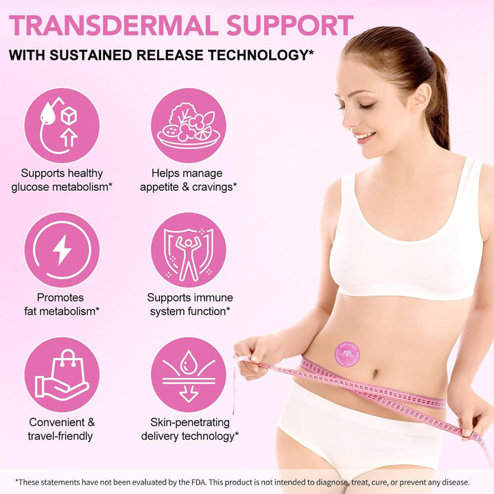 Berberine Patches 30Pcs, Berberine & Cinnamon Extract, Vegan