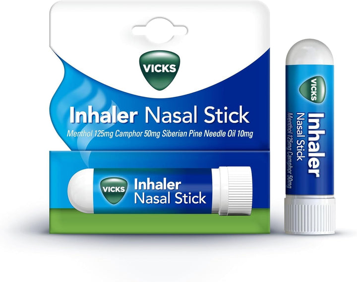 Vicks Inhaler Fast Acting Decongestant for Blocked Nose Relief Stick