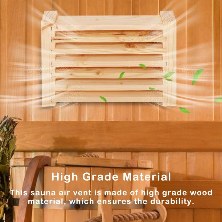 Sauna Air Fresher Practical Summer Accessories Ventilated Grille Tumble Wood Perforated Steam Outlet