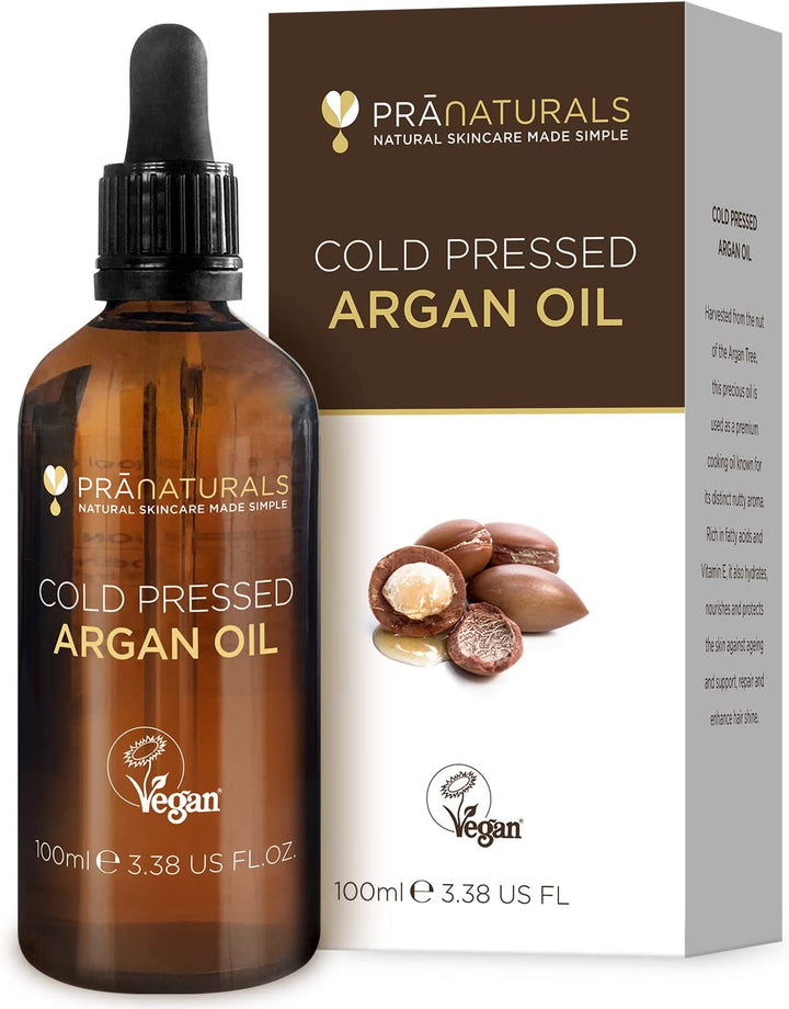 100% Moroccan Pure Natural Argan Oil for Face & Body 100Ml – Rich in Vitamin E for Healthy Skin, Hair & Nails – Food Grade, No Parabens or SLS – Vegan & Cruelty-Free