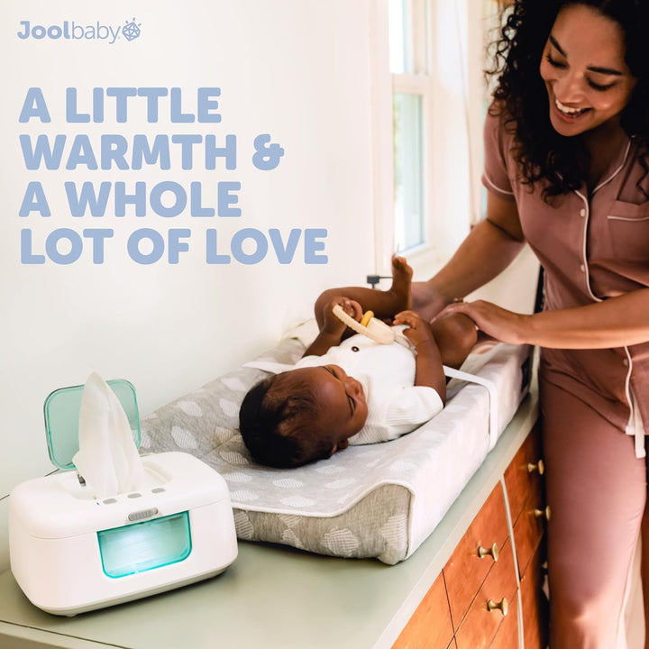 Tinybums Baby Wipe Warmer & Dispenser with LED Changing Light & On/Off Switch (Aqua) - Jool Baby