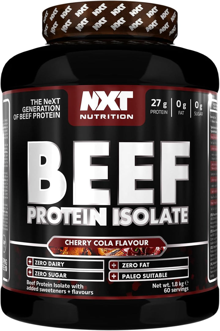 Beef Protein Isolate Powder - Protein Powder High in Natural Amino Acids - Paleo, Keto Friendly - Dairy and Gluten Free - Muscle Recovery | 1.8Kg | Ice Blast