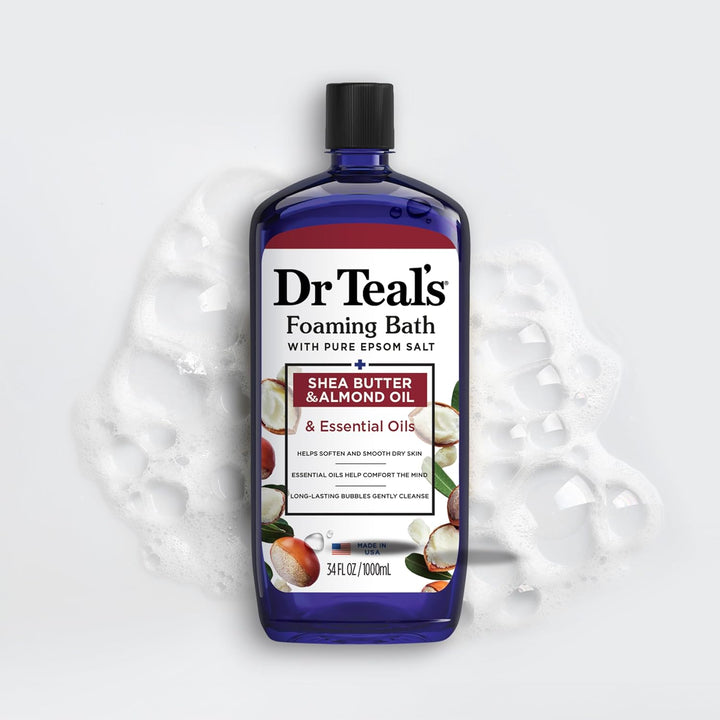 Foaming Bath with Pure Epsom Salt Shea Butter & Almond Oil with Essential Oils 1L
