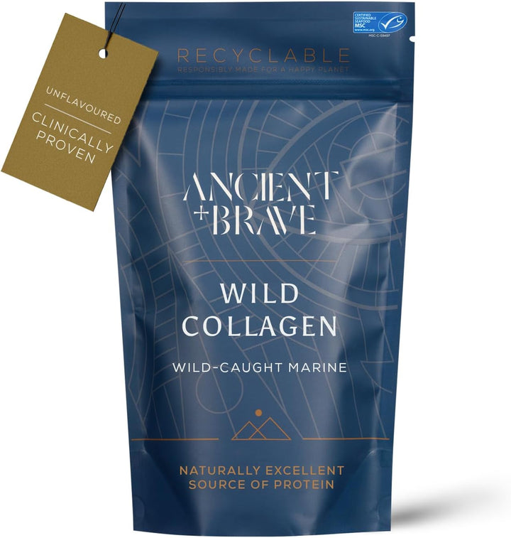 Wild Collagen Powder 200G - Pure Hydrolyzed Marine Collagen Peptides Supplement (Fish) - Best Collagen Powder for Women - High Protein, Fasting Friendly - 30 Day Supply