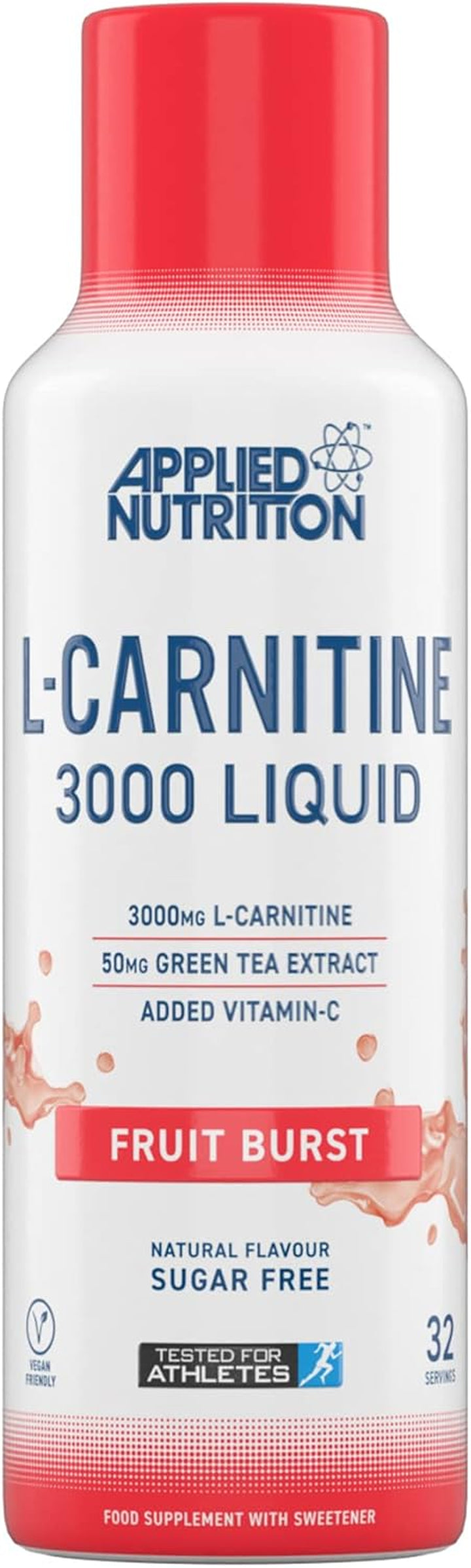 L Carnitine 3000 Liquid - L-Carnitine with Green Tea & Vitamin C, Boosts Energy & Weight Management, Vegan (480Ml - 32 Servings) (Sour Apple)