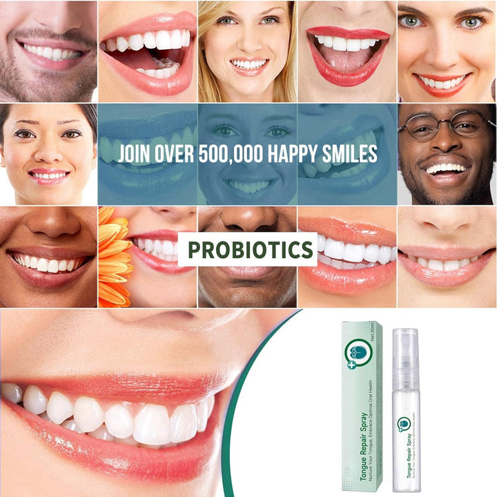Tongue Repair Spray,Moisturizing Dry Mouth Spray,Fissured Tongue Relief Spray,Instant Dry Mouth Relief,Breath Freshener Spray for Tongue Relief,Tongue Relief Treatment,For White Coating/Bad Breath