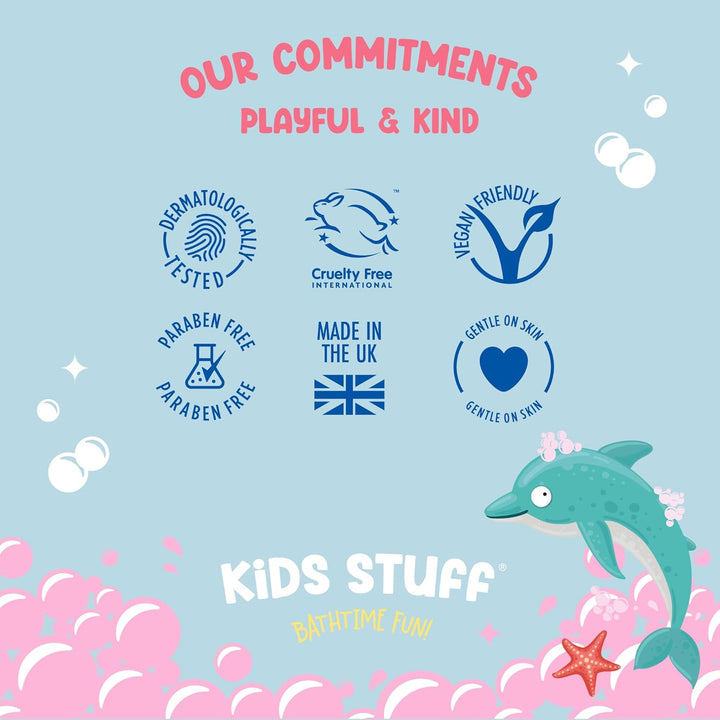 Pink Wacky Whip Foaming Hair & Body Wash with Strawberry Swirl Fragrance | Dermatologically Tested Kids Hair & Body Wash | Gently Cleanses Hair & Skin | Vegan | Cruelty Free | 200Ml