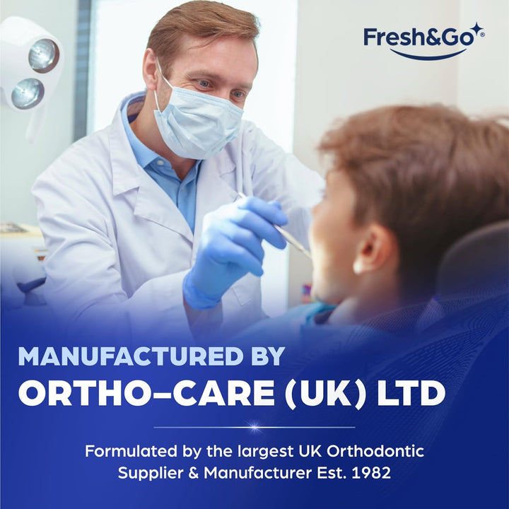 ® Retainer Cleaning Tablets - 3 Months Supply - 96 Tablets Fresh, Mint, Clean, Brite, Stain-Free - Eliminates Odour - Suitable for Dentures, Mouth Guards, Retainers, Aligners