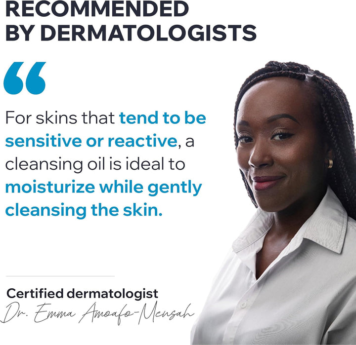 Cleansing Oil 1L - Body & Face - Sensitive Skin - Cleanses, Nourishes, Prevents Dryness - with Gentle Superfatting Agents Leaving a Soft, Protective Film on the Skin