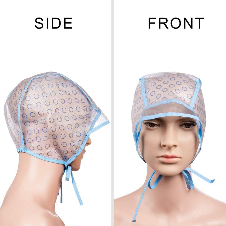 Hair Coloring Highlighting Cap, 2 Hair Disposable Tipping Frosting Cap with 2 Hook and Hair Coloring Brush for Dyeing Hair Salon Home Use