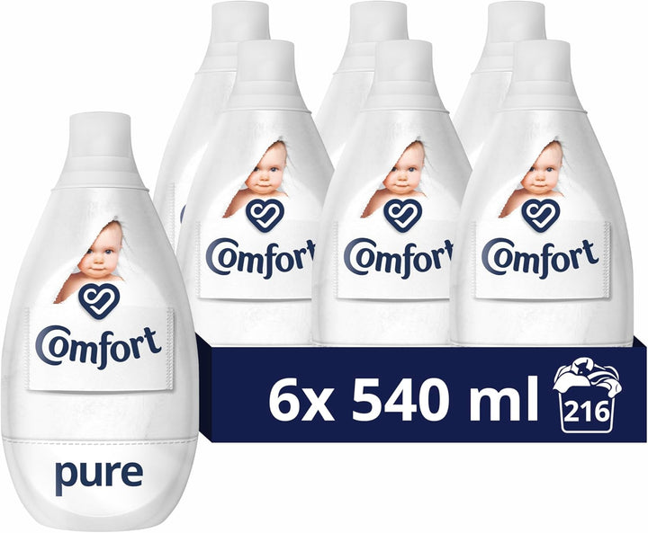 Pure Sensitive Fabric Conditioner Dermatologically Tested Gentle Next to Sensitive Skin 160 Washes (4.8 L)