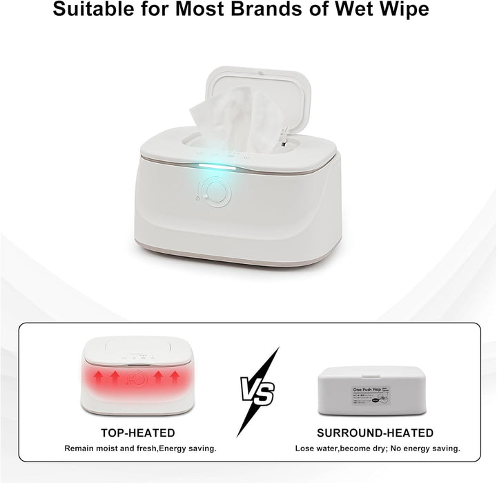 Baby Wipes Warmer - a Wet Wipe Holder That Integrates Small Night Lights, Energy Saving, USB Interface Charging, Suitable for Both Outdoor and Home Use ﻿