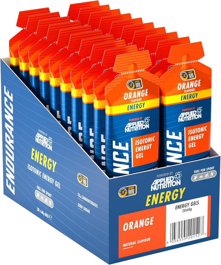 ISOTONIC | Caffeine Free Energy Gels | Performance-Enhancing Formula | Zero Fat Zero Sugar | 23G Carbohydrates (Pack of 6 X 60G) (Variety Pack)