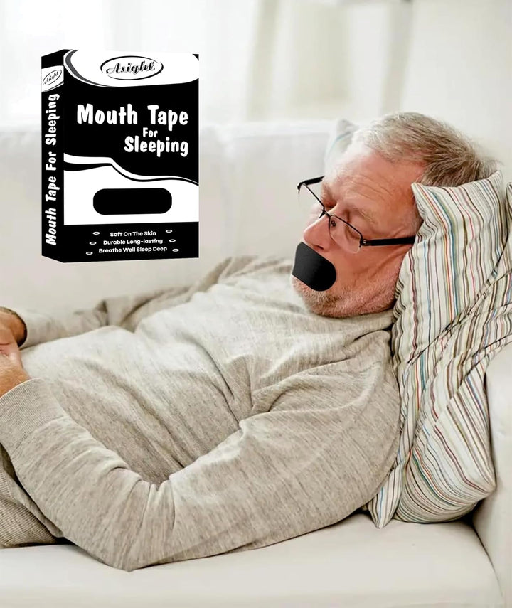 Mouth Tape| Snoring Aids for Women & Men| Mouth Tape for Sleeping | Sleep Aid to Improve Nasal Breathing| Sleep Tape| 30 Hypoallergenic anti Snoring Strips (Black)