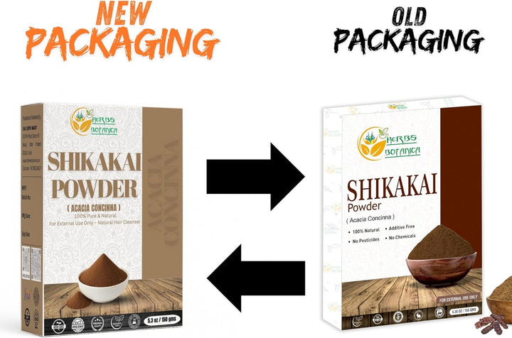 Pure Shikakai Powder 150G / 5.5Oz 100% Pure Acacia Concinna Fruit Pods Powder - Natural Hair Cleanser & Conditioner
