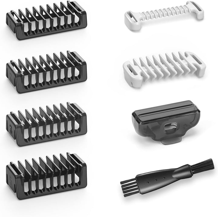 14-In-1 Adjustable Guard Comb 0.4-10Mm, Compatible with QP2734 QP2824 QP2520 QP2530 QP2620 QP2630 - Built-In Dial Guide Guards Attachment Perfect for Shaving & Grooming, Not Fit Pro Series