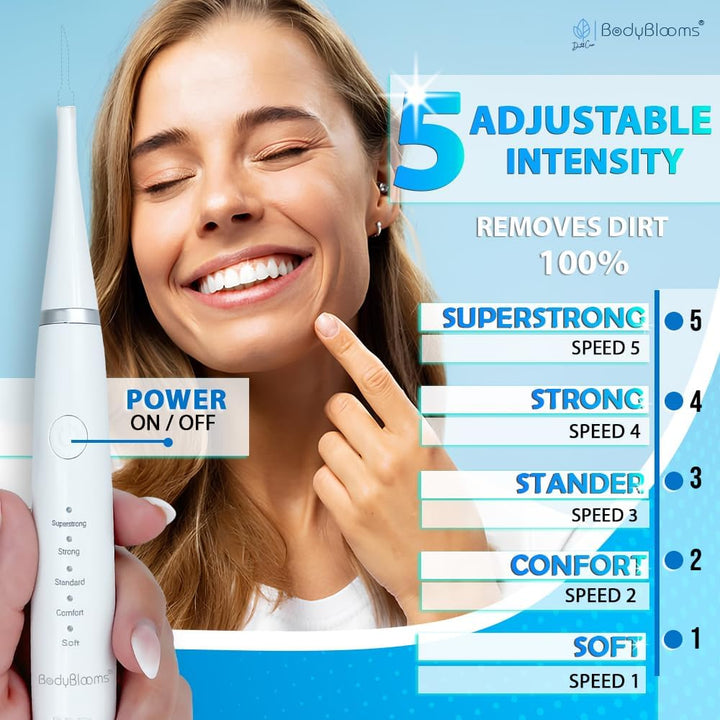 Plaque Remover for Teeth 5 Speeds| Tartar Remover for Teeth| Teeth Cleaning Tools| Tooth Cleaner Plaque Removal| Clean Mouth Every Day| Ideal for Teeth Cleaning Plaque Removal to Do at Home