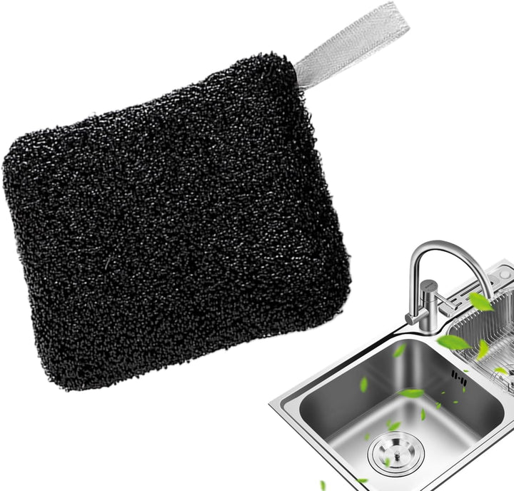 Wire Dish Cloth - Household Metal Cleaning Sponge, Scratch-Resistant Reusable Scouring Cloths for Wet and Dry Cleaning in Kitchen Sink and Stove