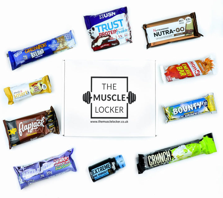 Protein Snack Box - Gym Gifts for Men & Women - High Protein Hamper with Bars & Snacks - Fitness Gift for Gym Lovers - High Protein Selection Box