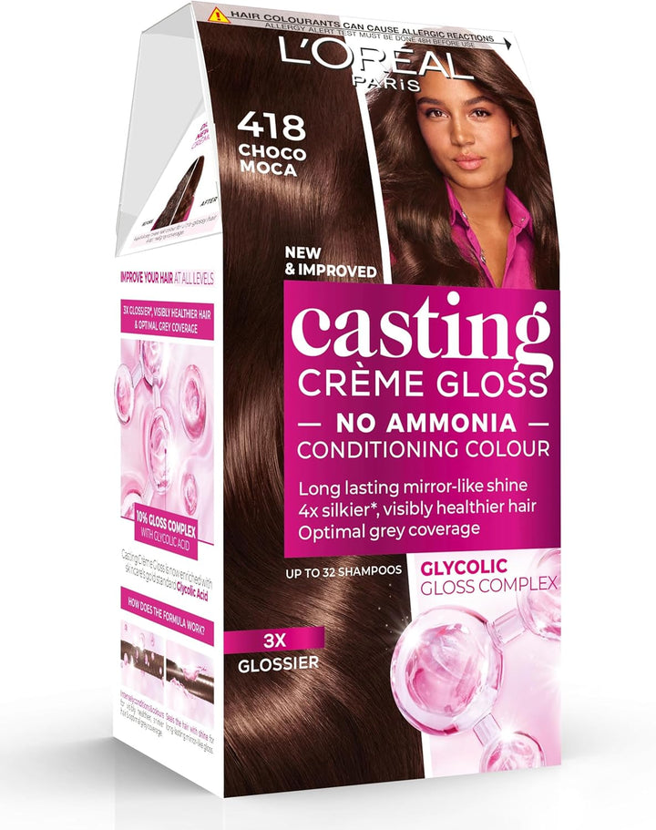 Casting Crème Gloss 600 Dark Blonde: This No-Ammonia, Semi-Permanent Hair Colour Lasts 32 Washes. Enjoy up to 3X Glossier, 4X Silkier, Visibly Healthier Hair with a Luminous Dark Blonde.