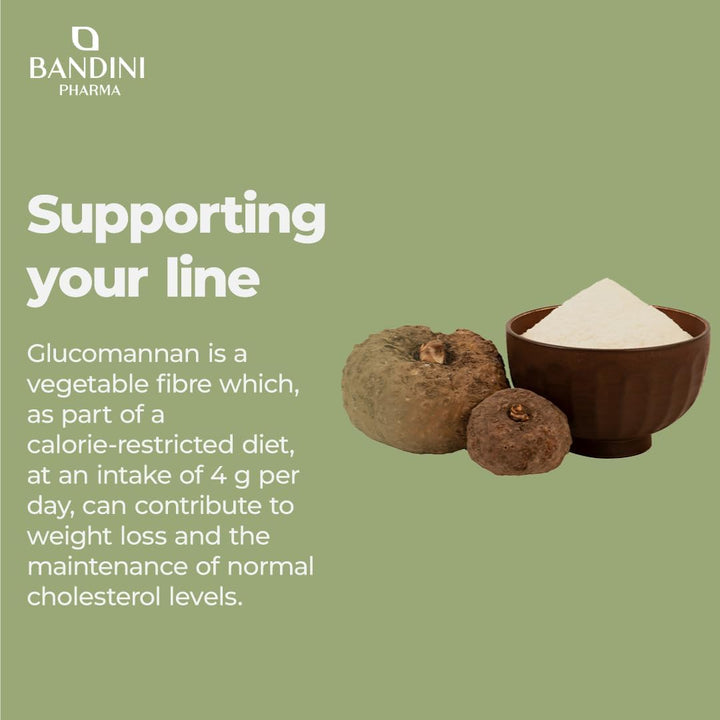 ® Glucomannan from the Konjac Root – 4200 Mg per Daily Dose – 240 Capsules – Optimized with Bacterial Cultures, Chromium, Vitamin B3 and Inulin – High-Strength Supplement – Vegan