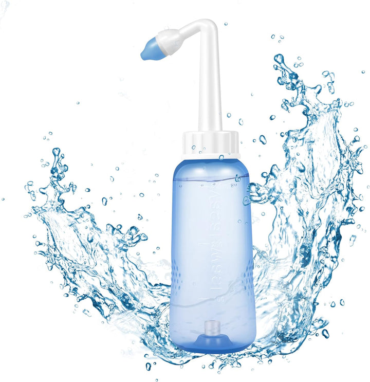 𝗦𝗶𝗻𝘂𝘀 𝗥𝗶𝗻𝘀𝗲 (500Ml) Nasal Wash Bottle Only for Nasal Irrigation - Sinus Rinse, Neti Pot