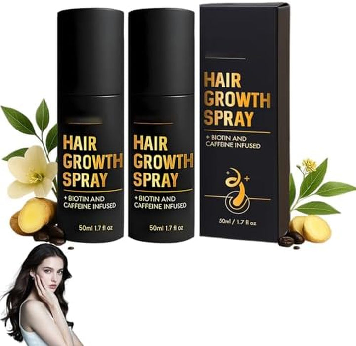 Hair Growth Spray, Biotin Hair Thickening Spray for Thinning Hair, Supports Fuller & Stronger Hair for Women & Men (1)