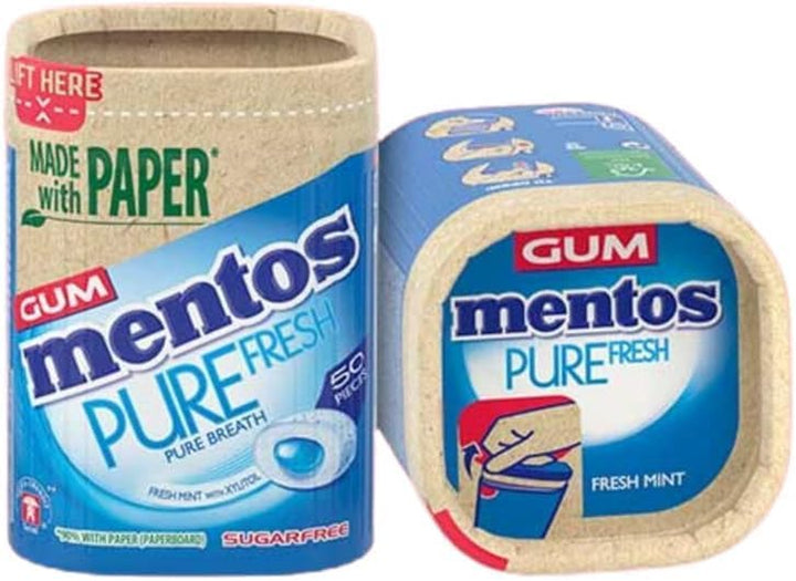 Pure Fresh Freshmint Flavour, Sugar Free Chewing Gum with Xylitol, Suitable for Vegetarians - 6 X 50 Pieces